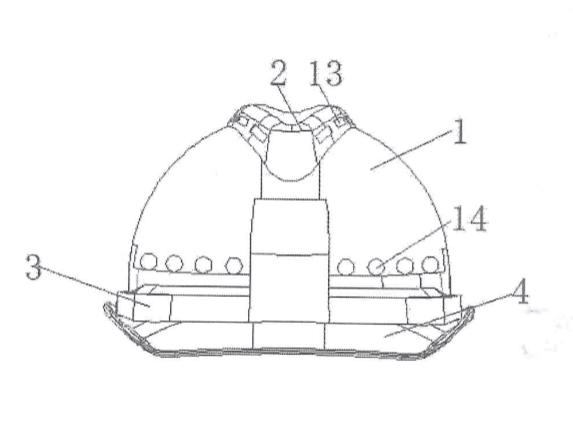 透氣型防護頭盔專利圖